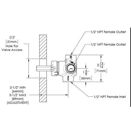 Brass Shower Valve B878