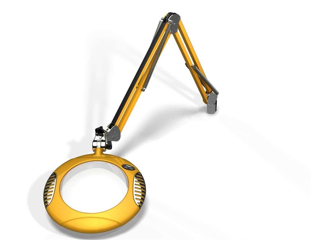 Yellow LED Magnifier with 43x22 Arm X660
