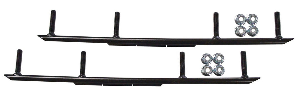 Orange XPT Snowmobile Skis with 8" Round Bars Complete Kit V594251
