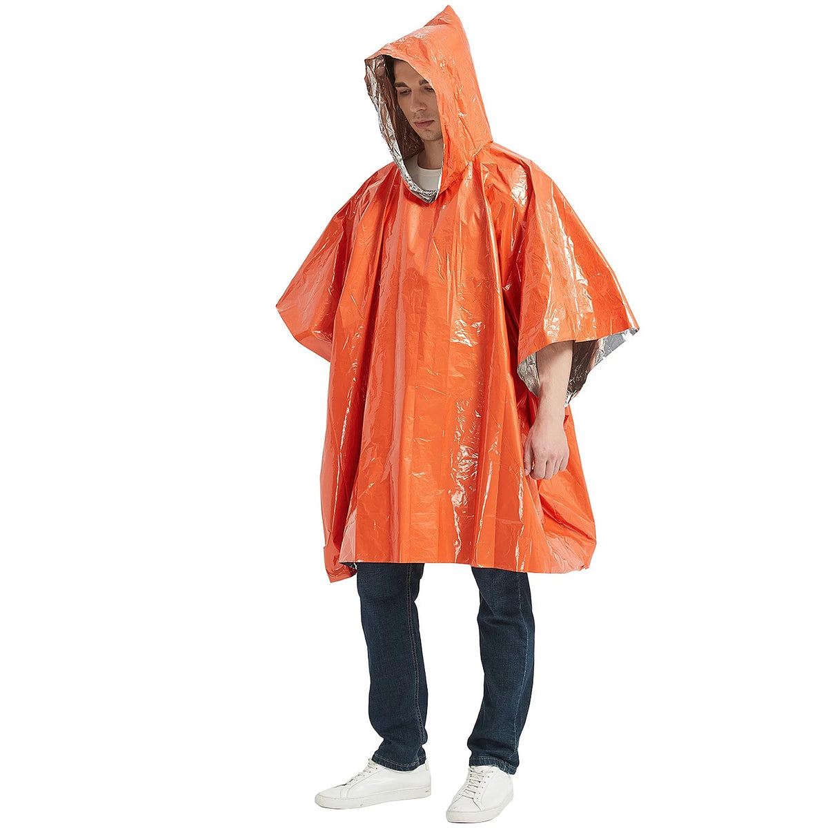 Waterproof Thermal Poncho Raincoat with Sleeping Bag and Tent Shelter P885