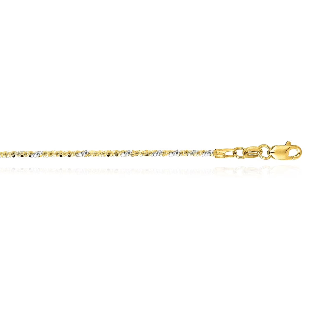 14K Gold 1.5mm Diamond-Cut Chain 16"-20" H67795