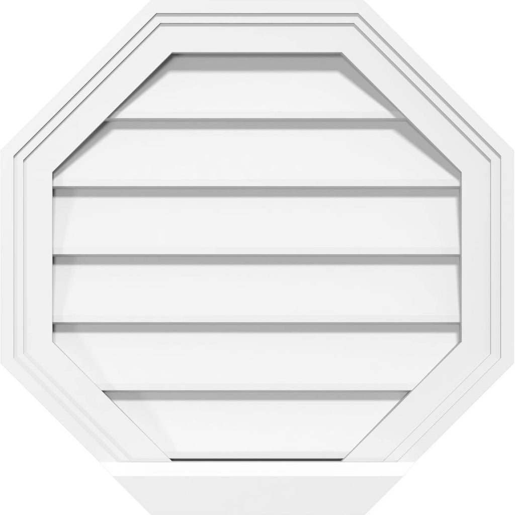 Octagonal Surface Mount PVC Gable Vent S14950