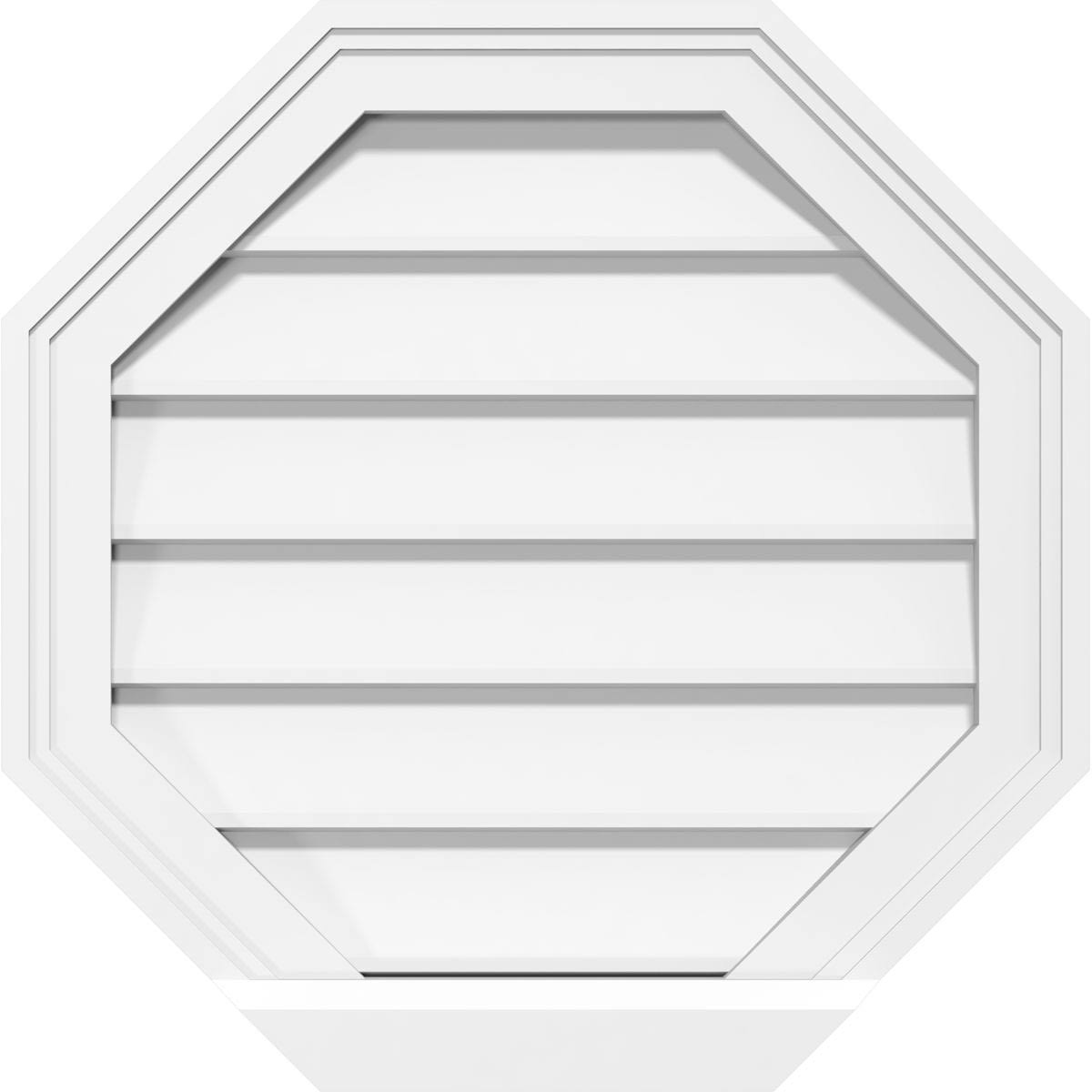Octagonal Surface Mount PVC Gable Vent S14950