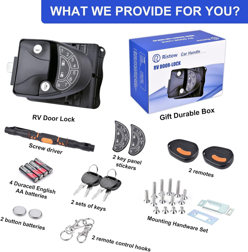 Waterproof Metal RV Keyless Entry Door Lock with Backlit Keypad I717