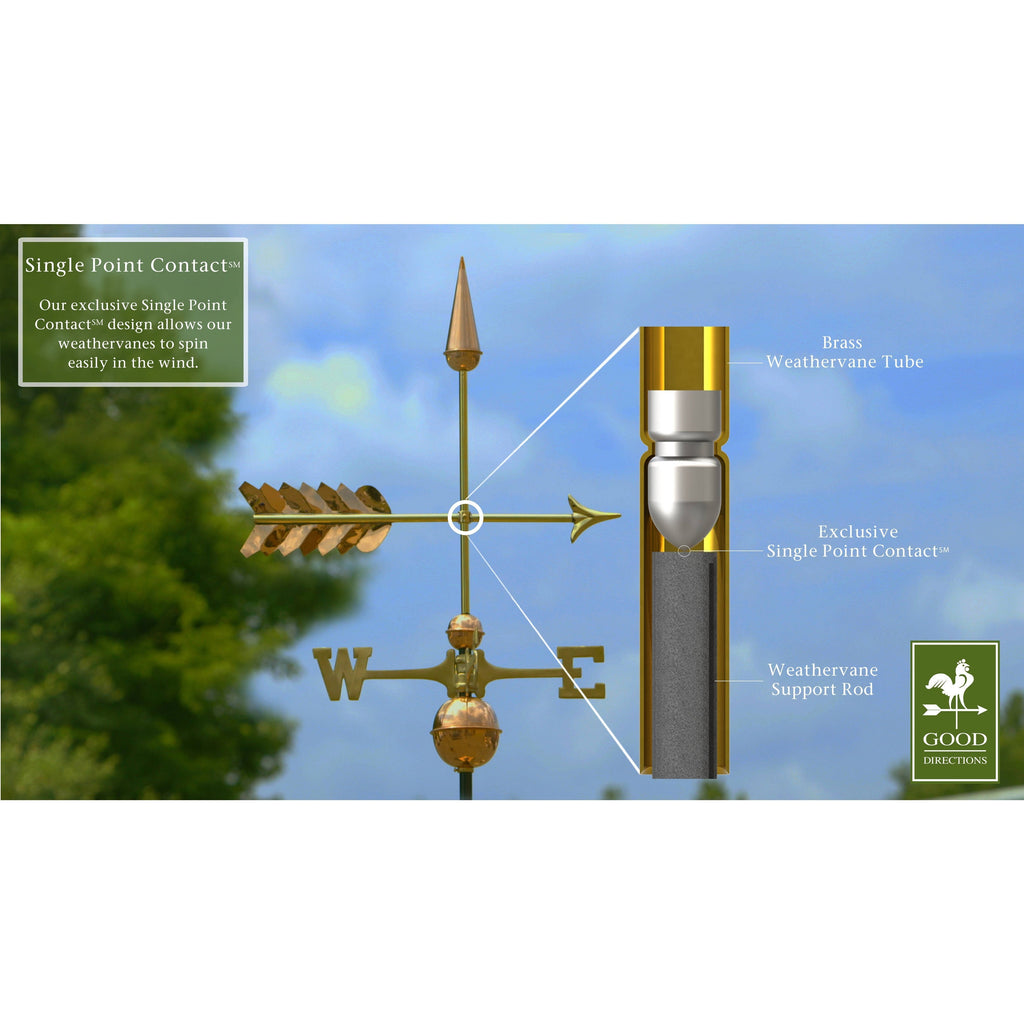 Polished Copper Weathervane V948