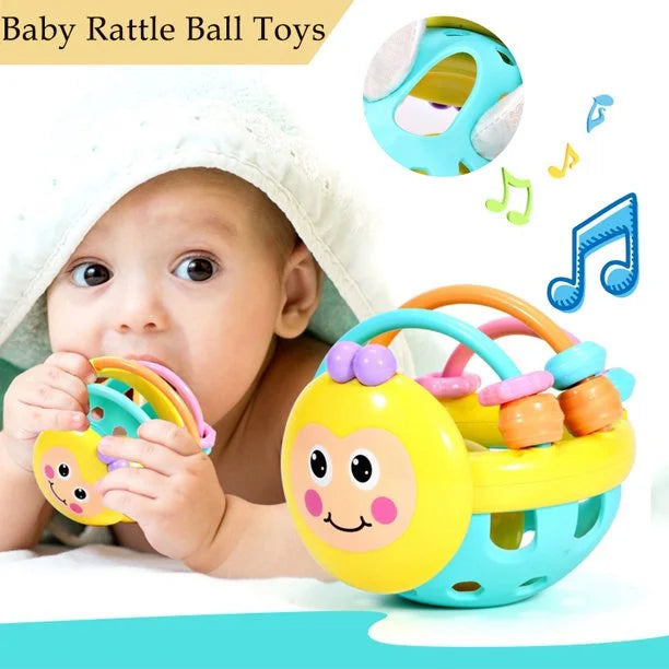 Rattle Ball Sensory Teether Toy Silicone Baby Toy F84978