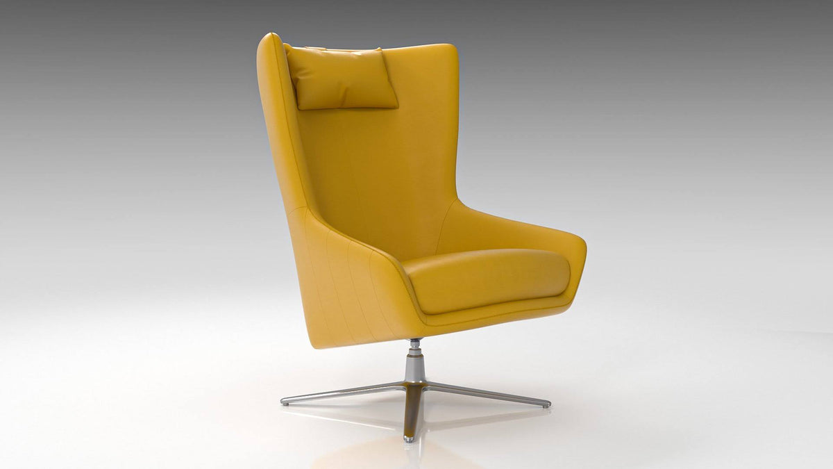 Accent Chair Light Gray Eco Leather V313548