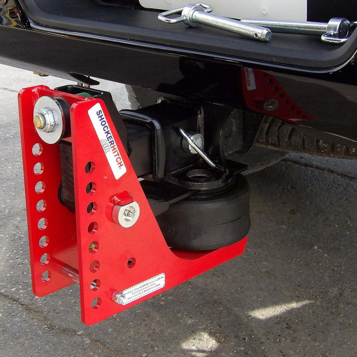 Air Hitch with Combo Ball Mount (2" & 2-5/16" Balls), Fits 2-1/2" Hitch - 12,000 lbs Y1430