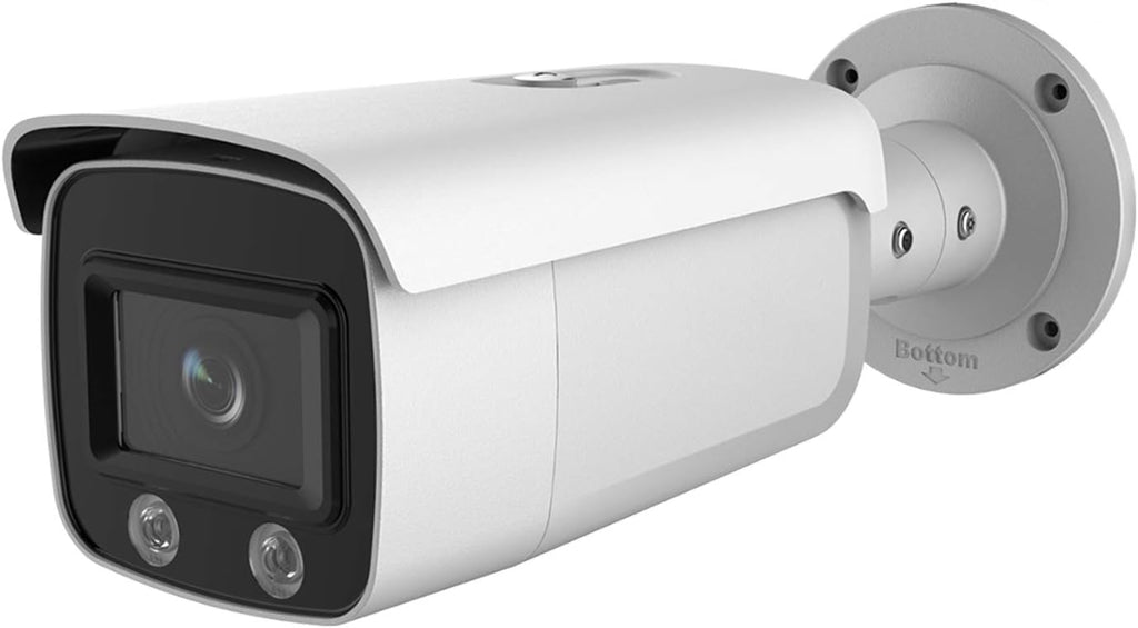 4MP Full Time Color PoE Outdoor IP Camera with 2.8mm Lens, 128GB Micro SD Card Slot, H.265+, IP67 Waterproof V3799