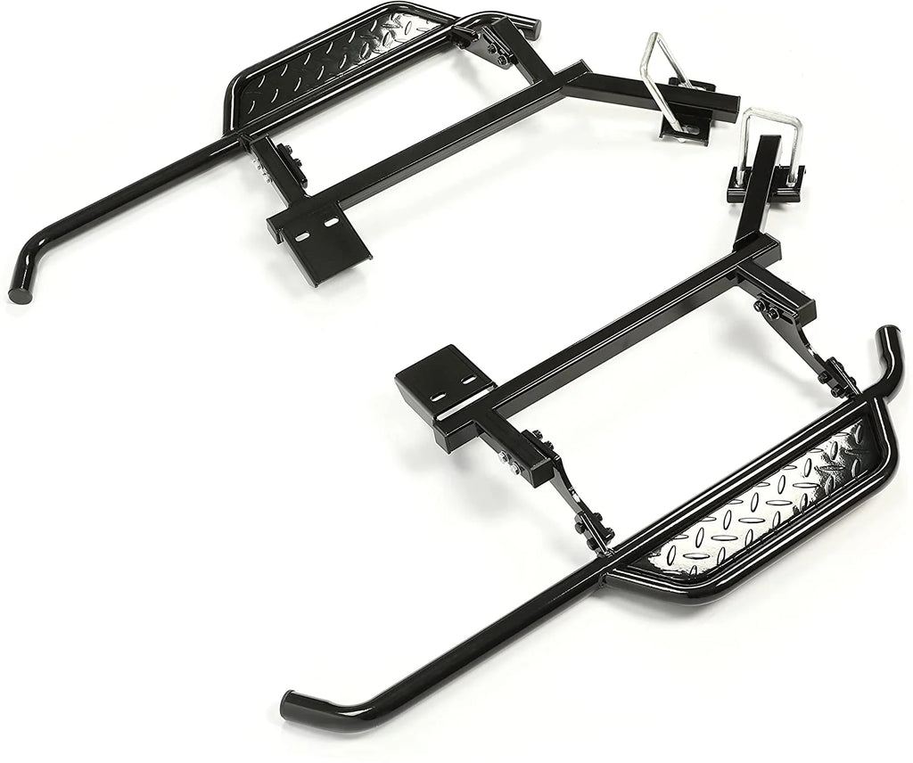 Black Steel Nerf Bars Step Down Kit S2577