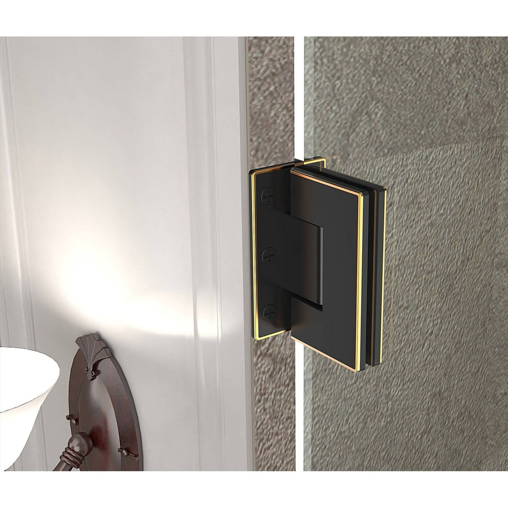 Frameless Hinged Shower Door, 55x22 x 72 P245562
