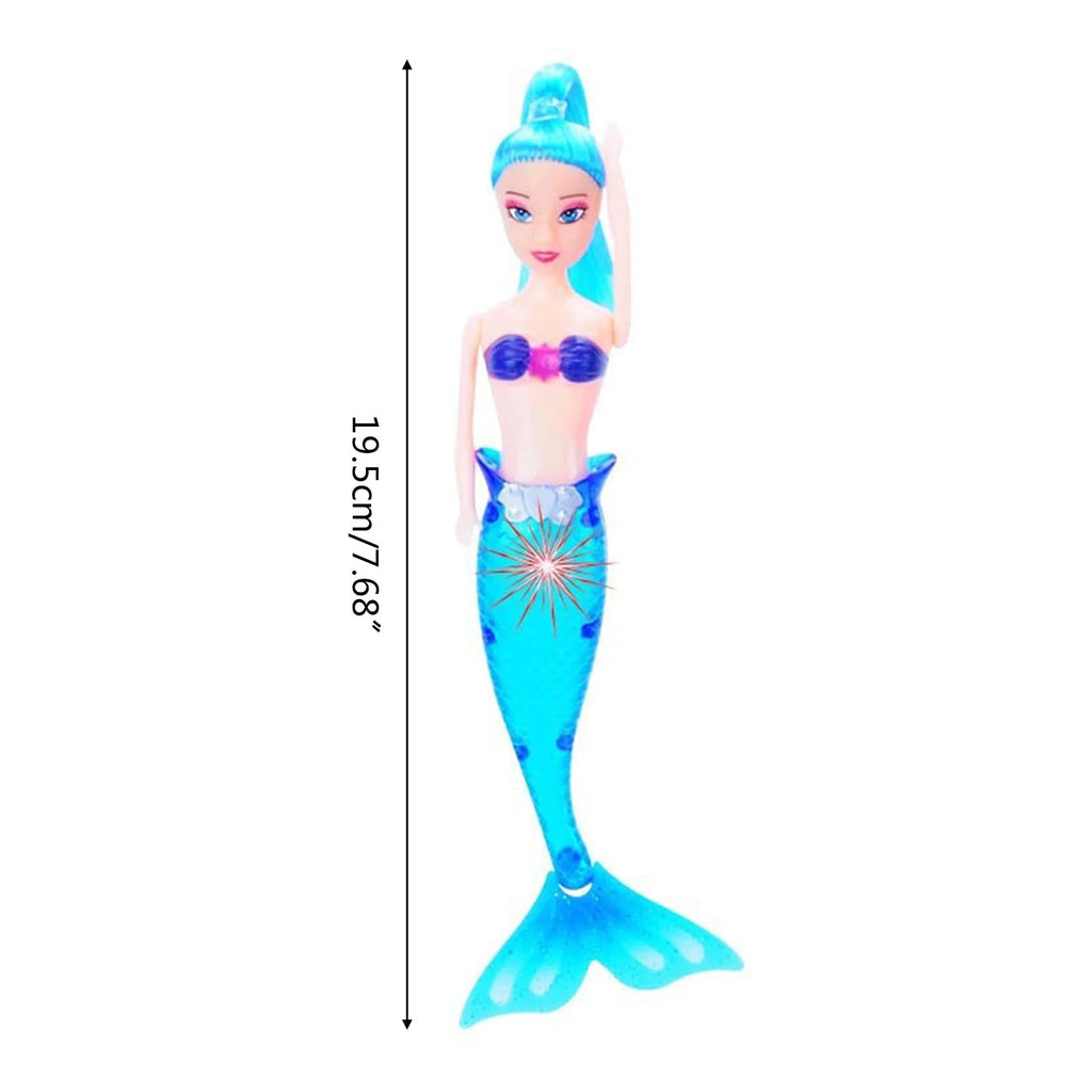 Realistic Mermaid Doll with Lighting Tail Bathtub Toy H729