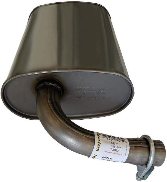 Stainless Steel Resonator Muffler Exhaust System Kit M9716