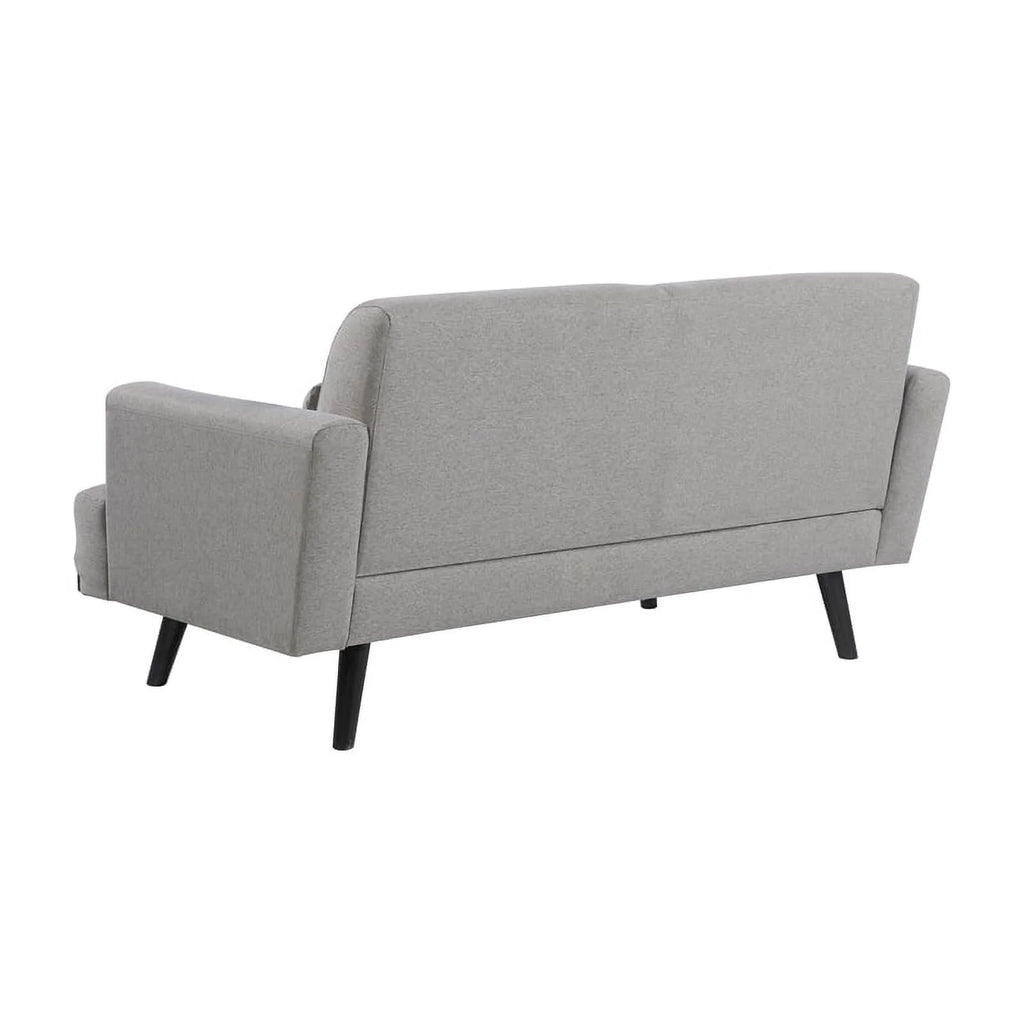 Gray Fabric Upholstered Loveseat P49006