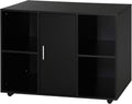 White Multipurpose Filing Cabinet Printer Stand with Interior Cabinet, 2 Shelves G5948