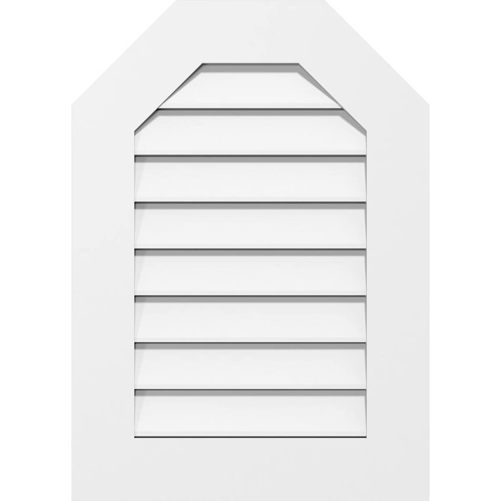 Octagonal Top Surface Mount PVC Gable Vent W185