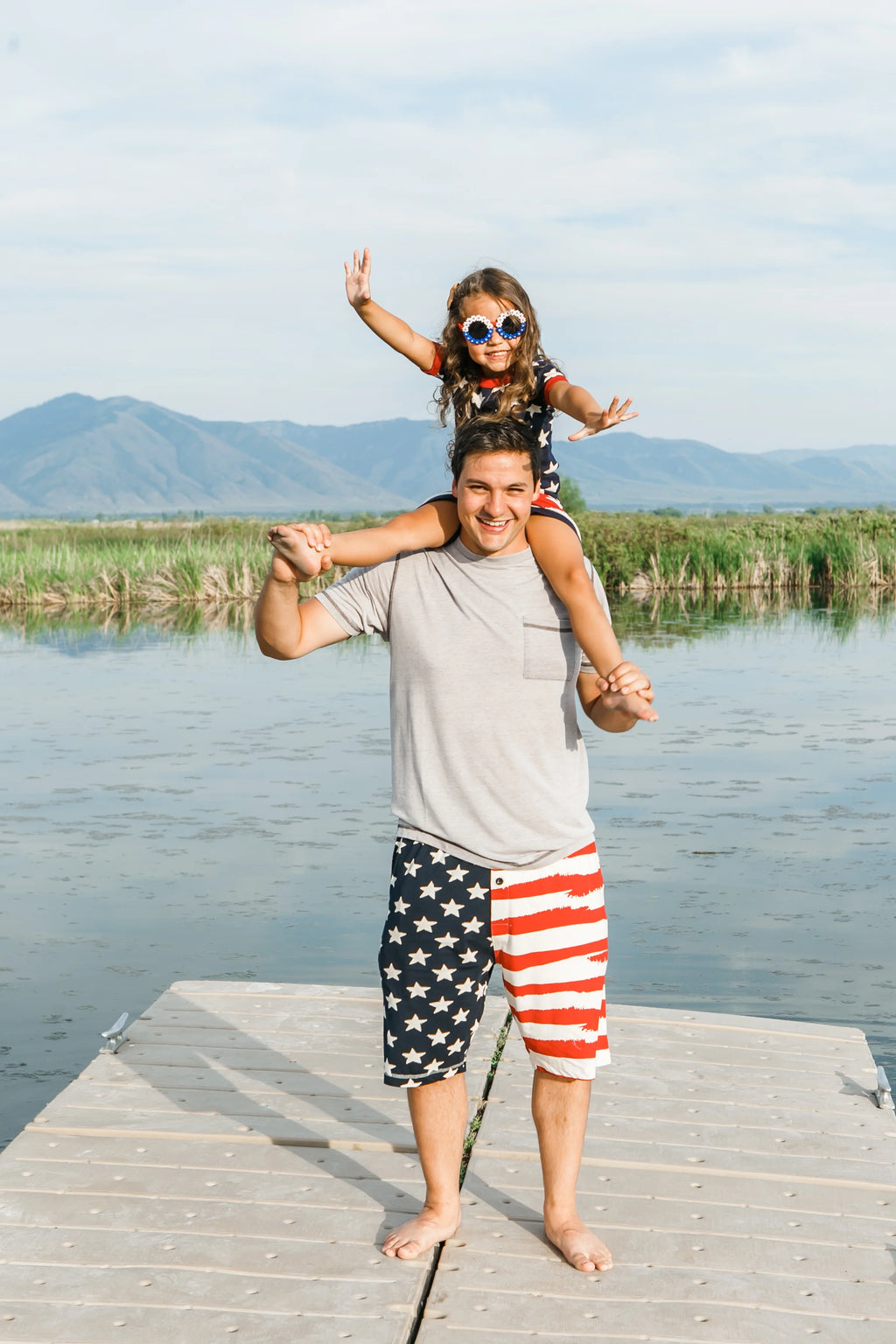 Stars & Stripes Cotton Pajama Shorts M80721