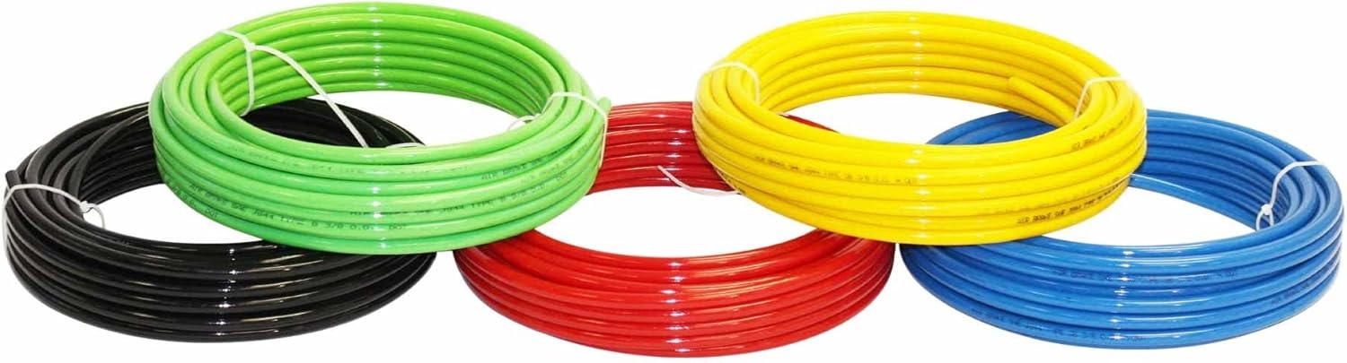 1/2" OD x 100' Red SAE J844 Nylon Air Brake Tubing, Pack of 2 P834257