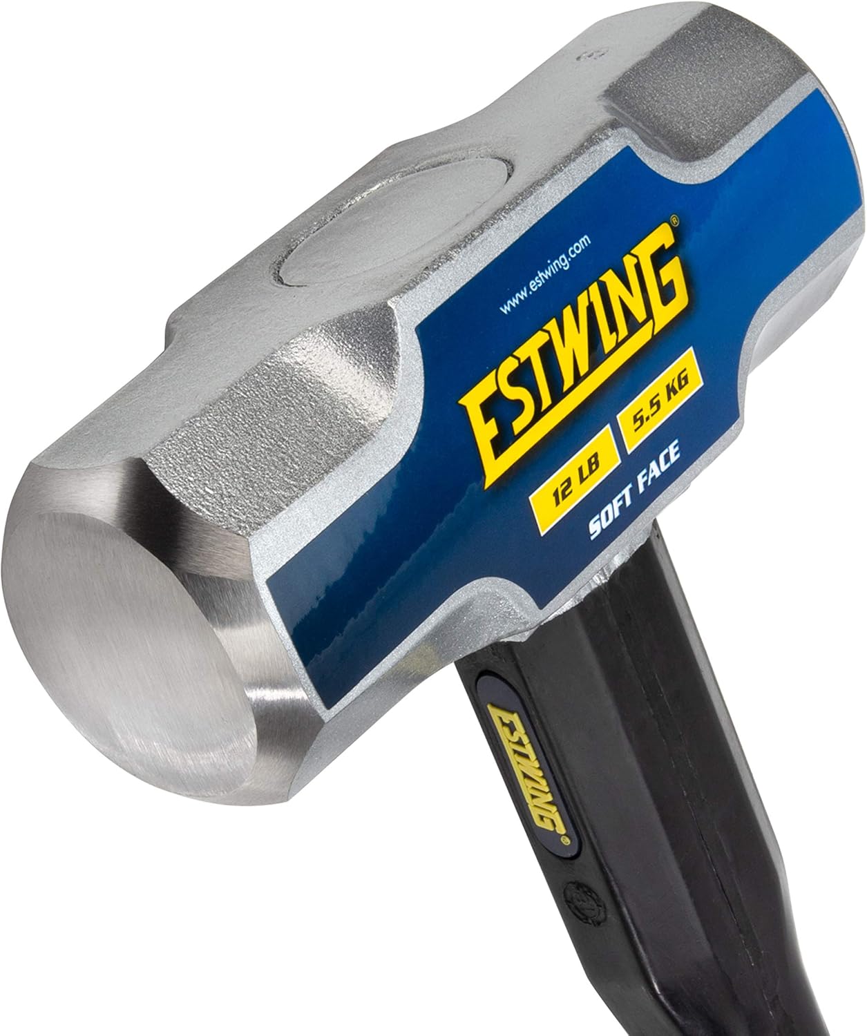 12-Pound Soft Face Sledge Hammer with Vulcanized Rubber Overlay Handle B663450