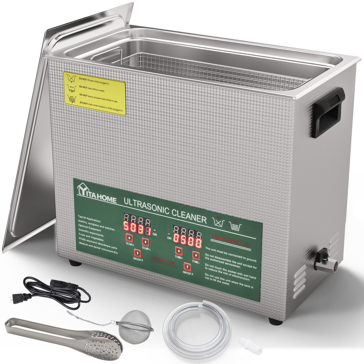 Ultrasonic Cleaner 6L with Heater and Timer S826938