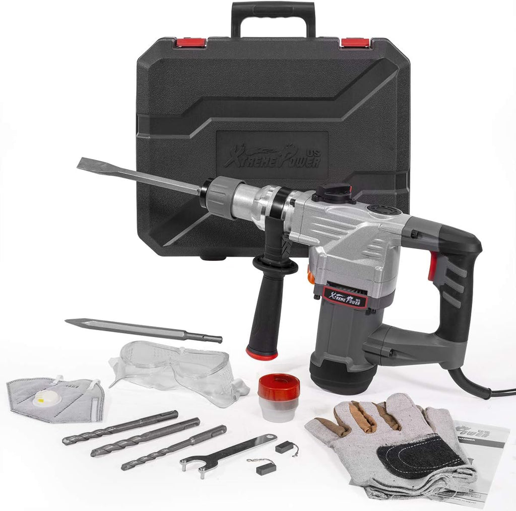 Rotary Hammer Drill Electric 1-1/4" SDS with Bits & Case B714346