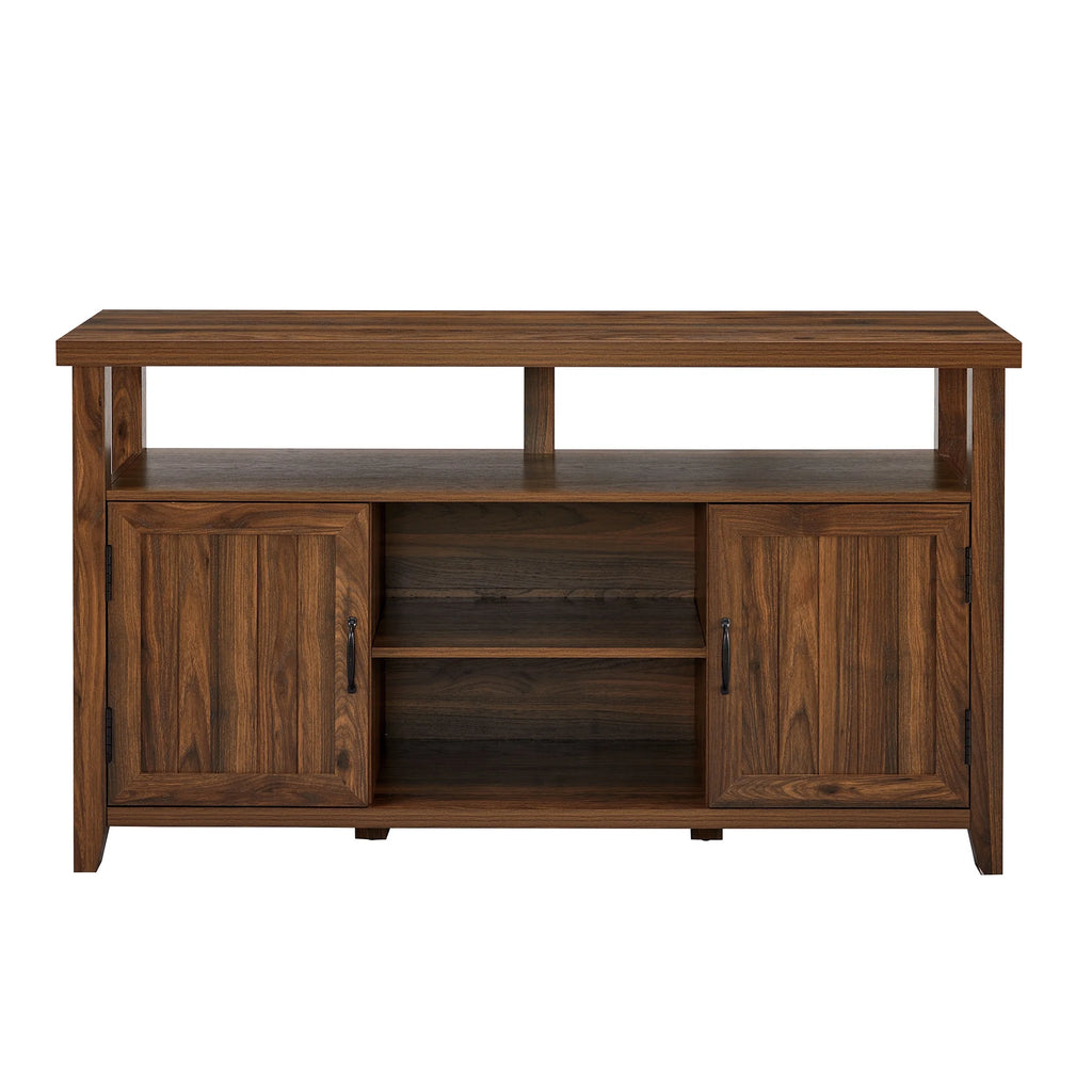 Dark Walnut Farmhouse Tall TV Stand L477218