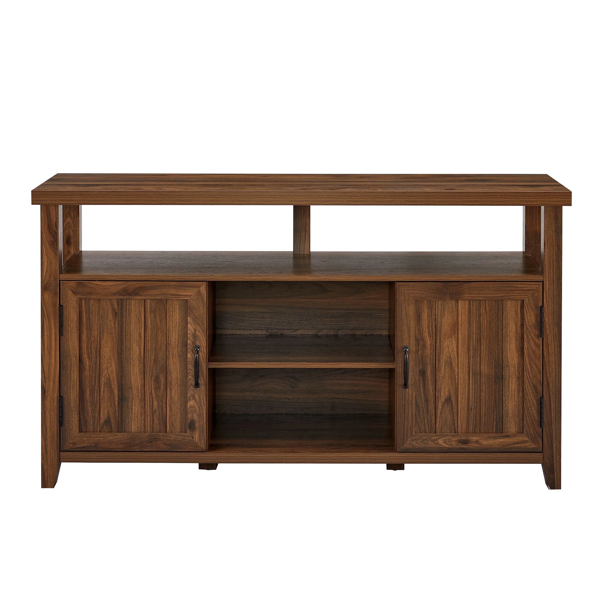 Dark Walnut Farmhouse Tall TV Stand L477218