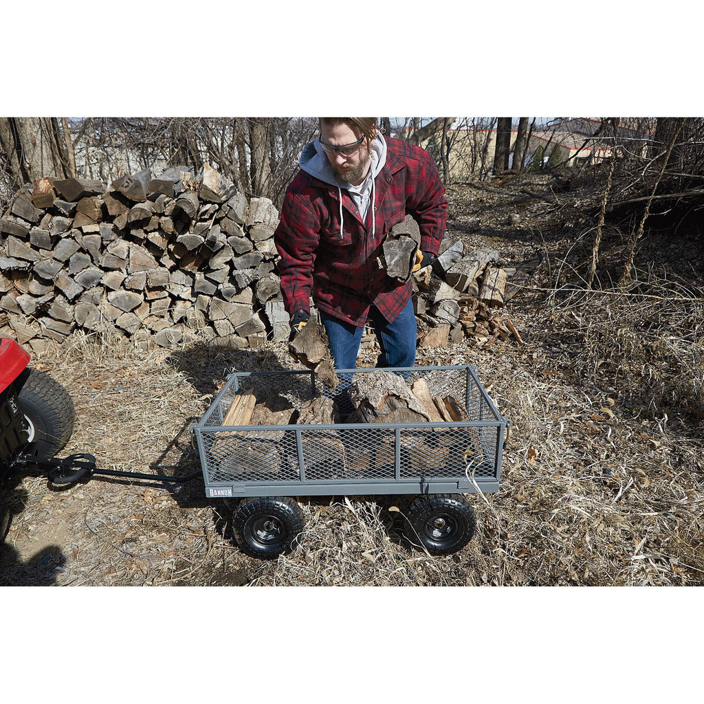 Industrial-Grade Steel Wagon, 800 lbs Capacity, 10 inch Tires L7273