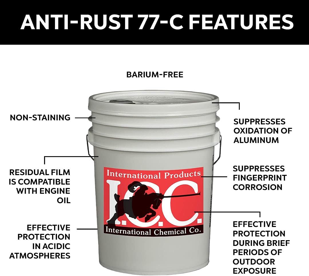 Anti-Rust 77-C Barium-Free Evaporative Solvent Rust and Corrosion Preventative, 5 Gallons S52045