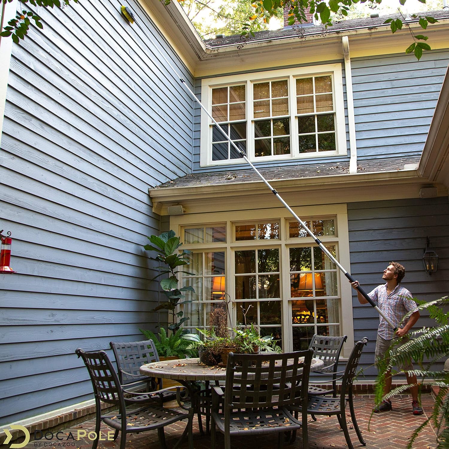 7-30 Foot Hard Bristle Brush Extension Pole Z679249