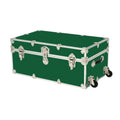 Large Rhino Armor Trunk with Removable Wheels in Forest Green T9575