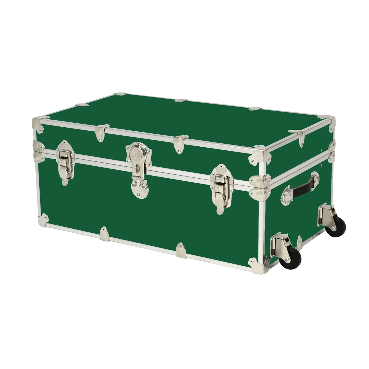 Large Rhino Armor Trunk with Removable Wheels in Forest Green T9575