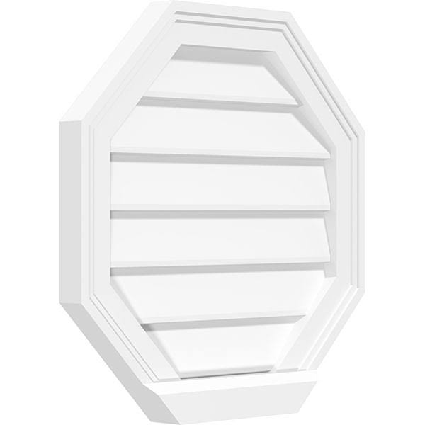 Octagonal Surface Mount PVC Gable Vent S14950