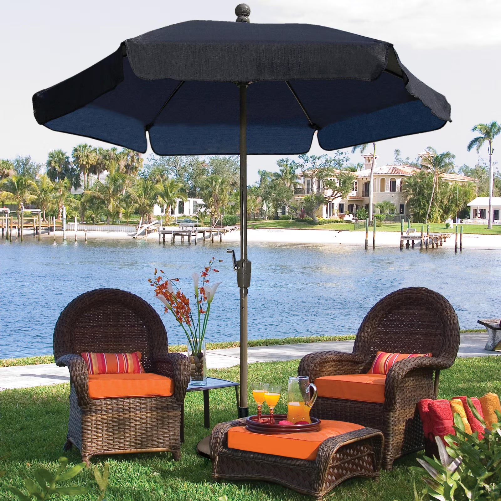 7.5-ft. Wind Resistant Garden Umbrella T3340