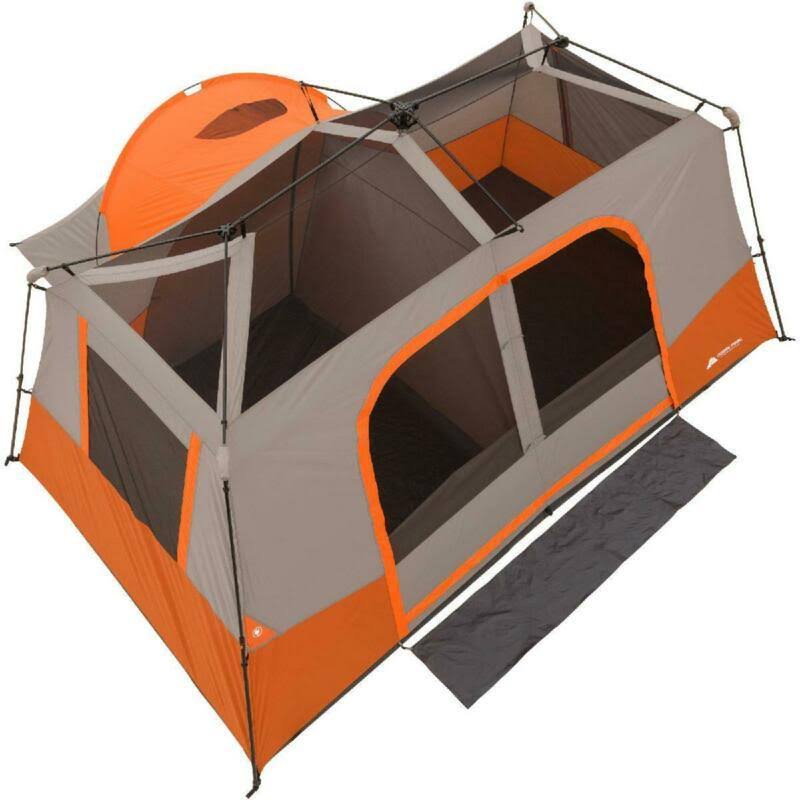 Green 11-Person Instant Cabin Tent with Private Room C192625