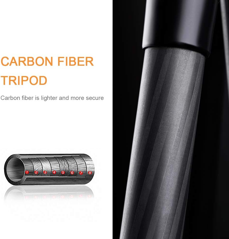 66 inch Carbon Fiber Camera Tripod with Monopod I272