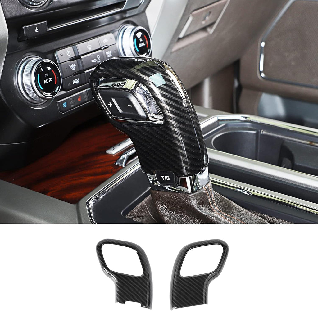 ABS Carbon Fiber Gear Shift Knob Cover O514