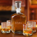 Decanter Set with 4 Low Ball Glasses L197407