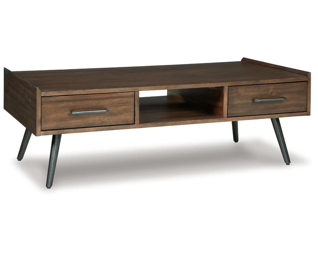 2 Drawer Brown Coffee Table S570546