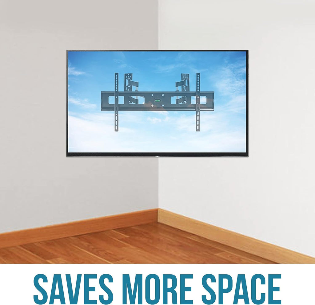 TV Corner Mount with Dual Extension Arm, Heavy Duty LCD LED TV Monitor W216