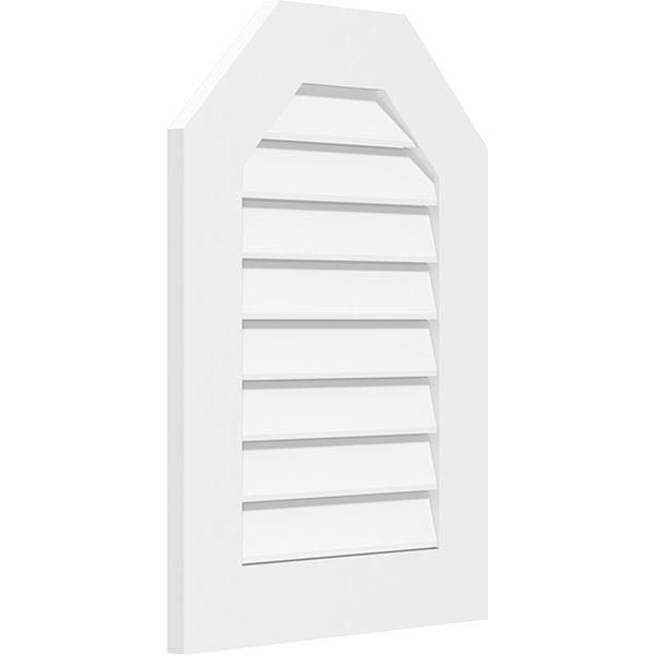 Octagonal Top Surface Mount PVC Gable Vent W185