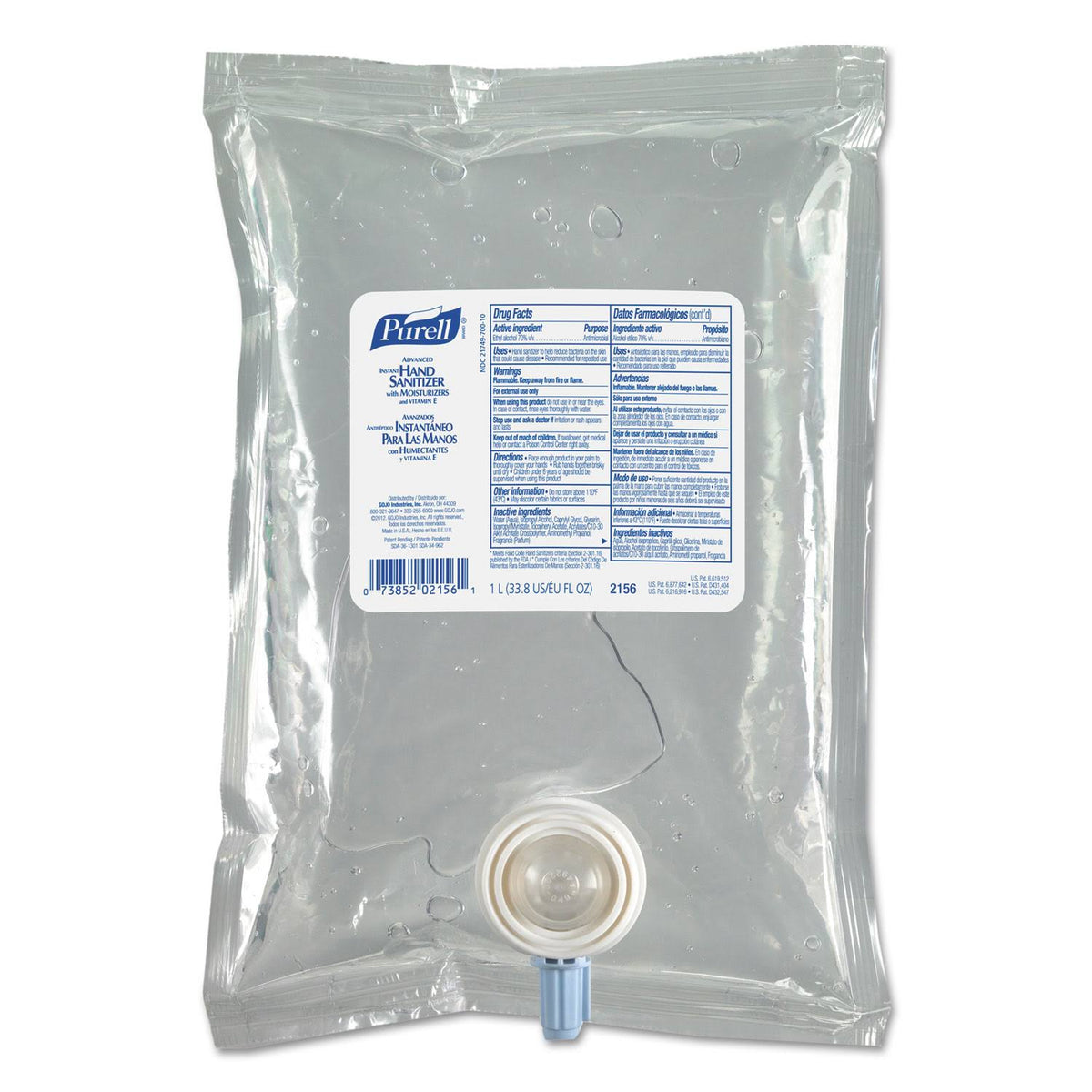 1000-ml Instant Hand Sanitizer Refill Pouch I677
