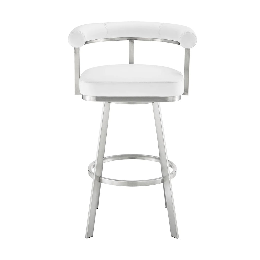 Black/Chrome Swivel Bar Stool K13771