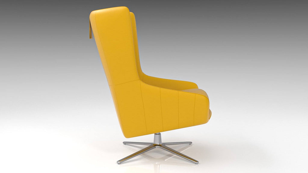Accent Chair Light Gray Eco Leather V313548