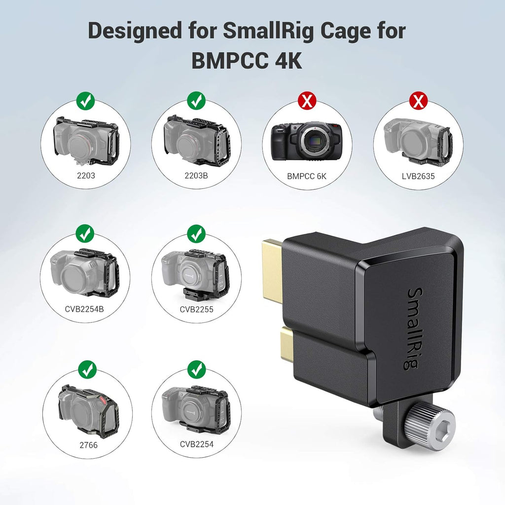 HDMI/USB Type-C Right-Angle Adapter for BMPCC 4K Camera Cage U852626