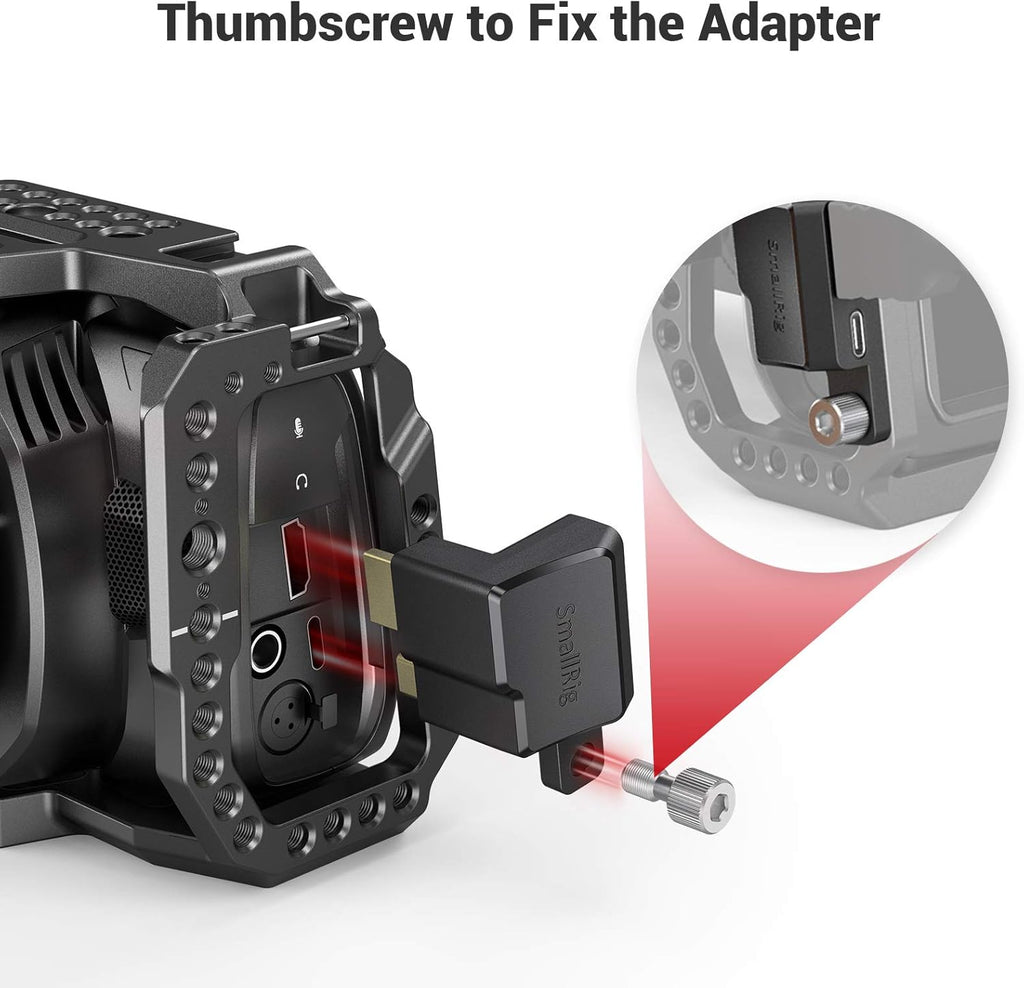 HDMI/USB Type-C Right-Angle Adapter for BMPCC 4K Camera Cage U852626