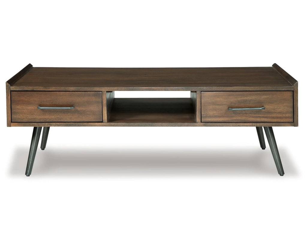 2 Drawer Brown Coffee Table S570546