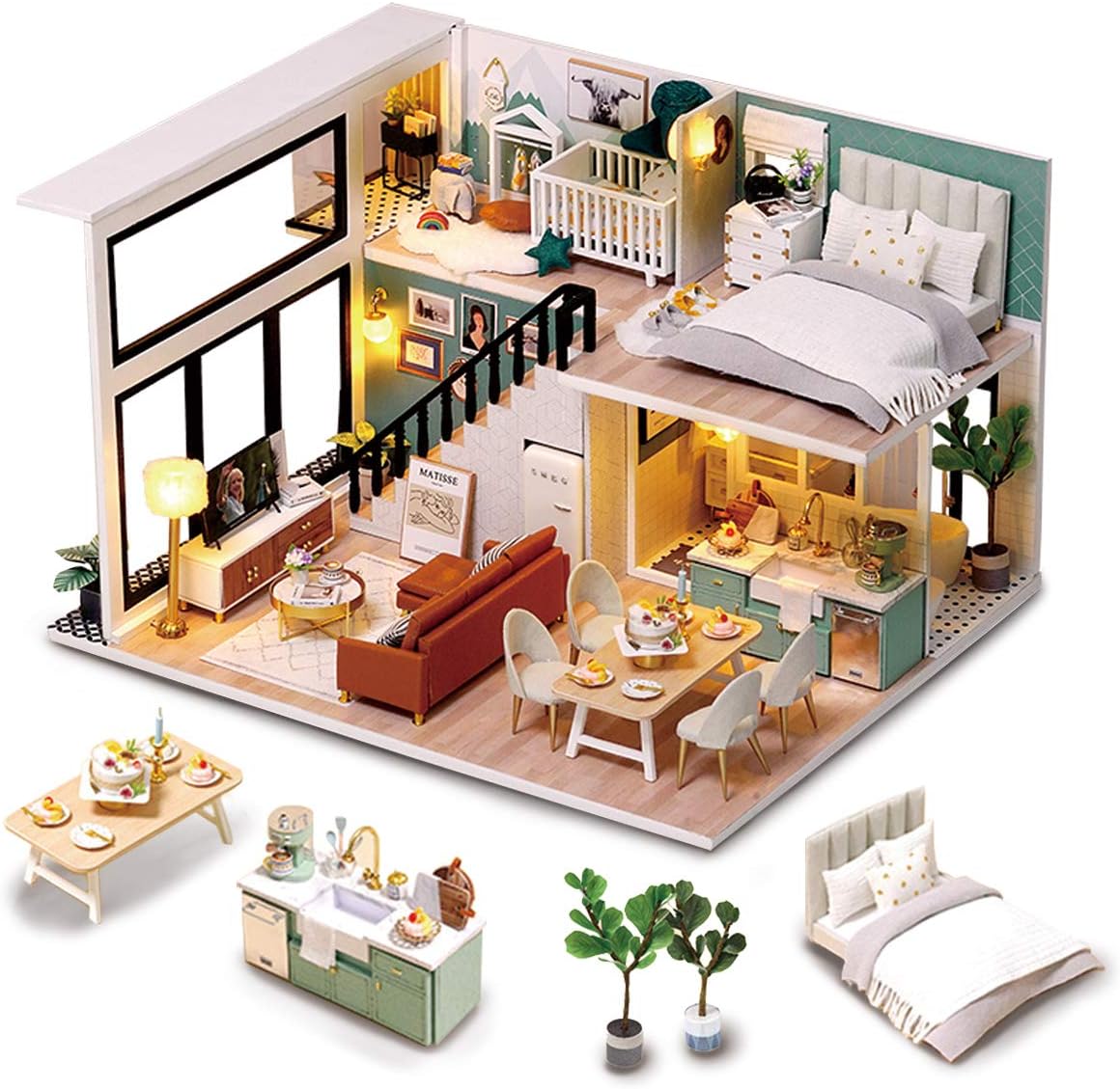 DIY Miniature Dollhouse Kit 1:24 Scale N122