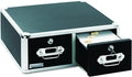 Black 4 x 6 Double Drawer Index Card Cabinet I887