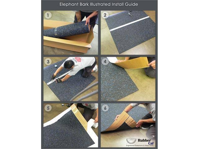 Elephant Bark Candy Corn 4 ft. x 4.5 ft. Rubber Flooring L179507